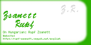 zsanett rupf business card